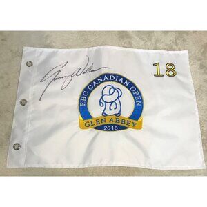 2018 RBC Canadian Open Glen Abbey 18th Hole Flag Signed By Jimmy Walker
